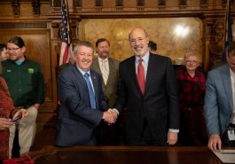 Senator Jim Brewster attends Sunday Hunting Bill Signing in Pennsylvania State Capitol :: December 17, 2019