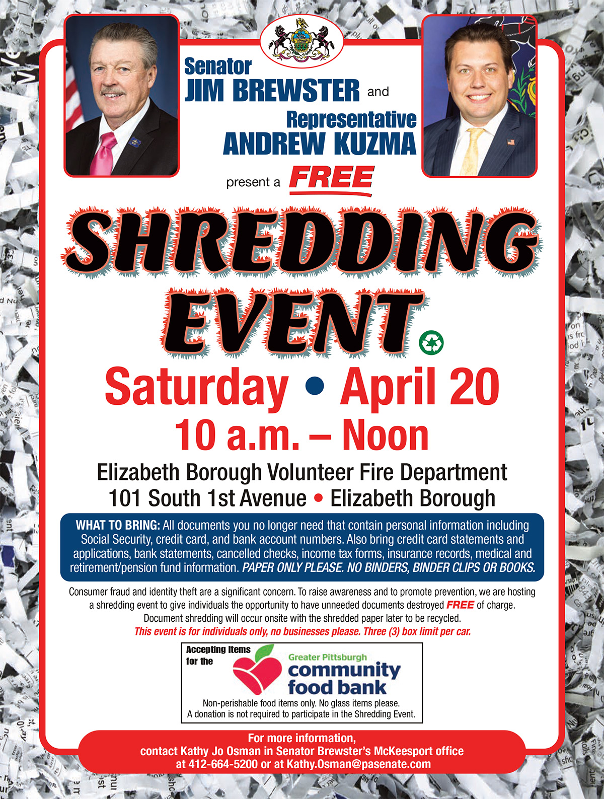 Shredding Event - April 20, 2024