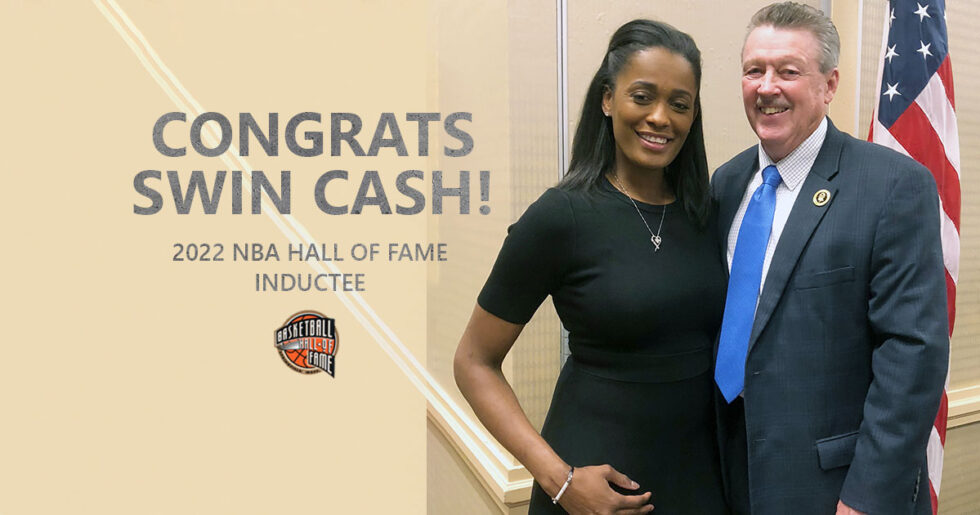 Brewster Attends Swin Cash Hall Of Fame Induction Presents Senate